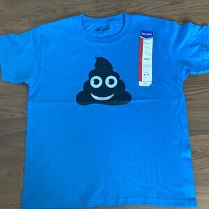 🚨2/$20.  Brand new. Poop Emoji shirt. Size small